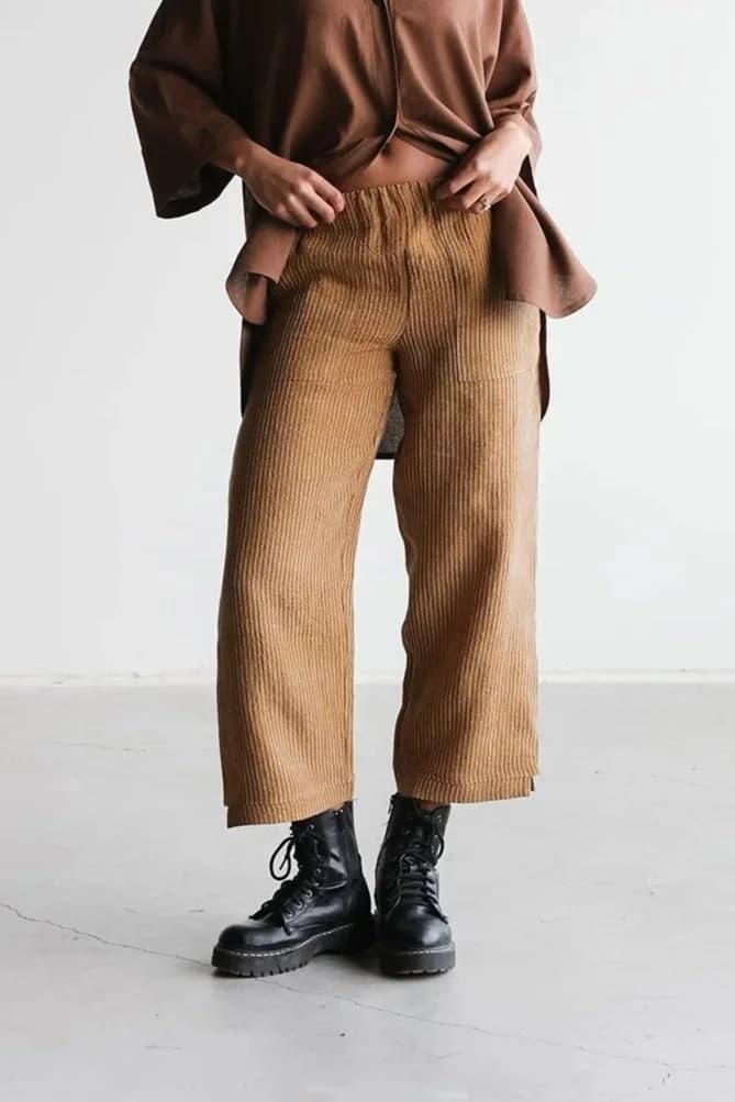 Linen Capri Pants